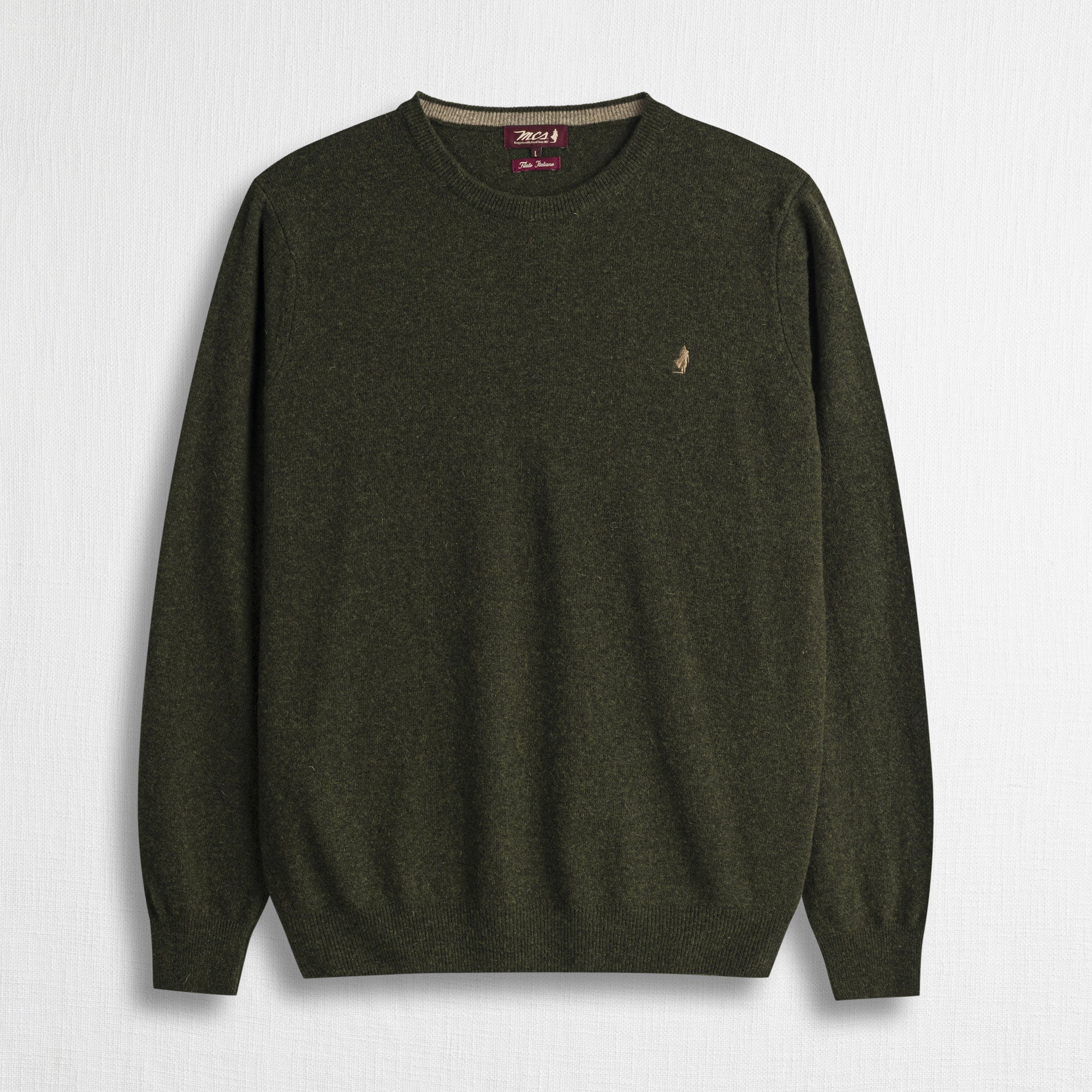 Maglia Girocollo in Misto Lana - Fall Leaf