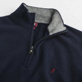 Maglia Mezza Zip in Misto Lana