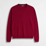 Maglione Girocollo in Misto Lana - Oriental Red