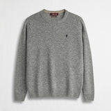 Maglione Girocollo in Misto Lana - Mid Grey