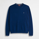Maglione Girocollo in Misto Lana - Stone Blue