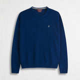 Maglione Girocollo in Misto Lana - Stone Blue
