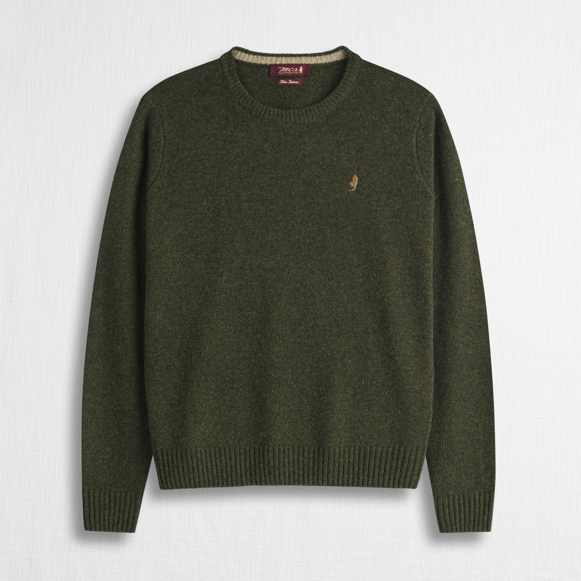 Maglione Girocollo in Misto Lana - Fall Leaf