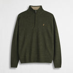 Maglione Mezza Zip in Misto Lana - Fall Leaf