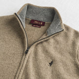 Full Zip Sweater in Wool Blend