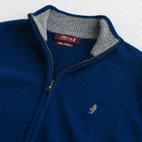 Full Zip Sweater in Wool Blend