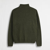 Full Zip Sweater in Wool Blend