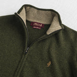 Full Zip Sweater in Wool Blend