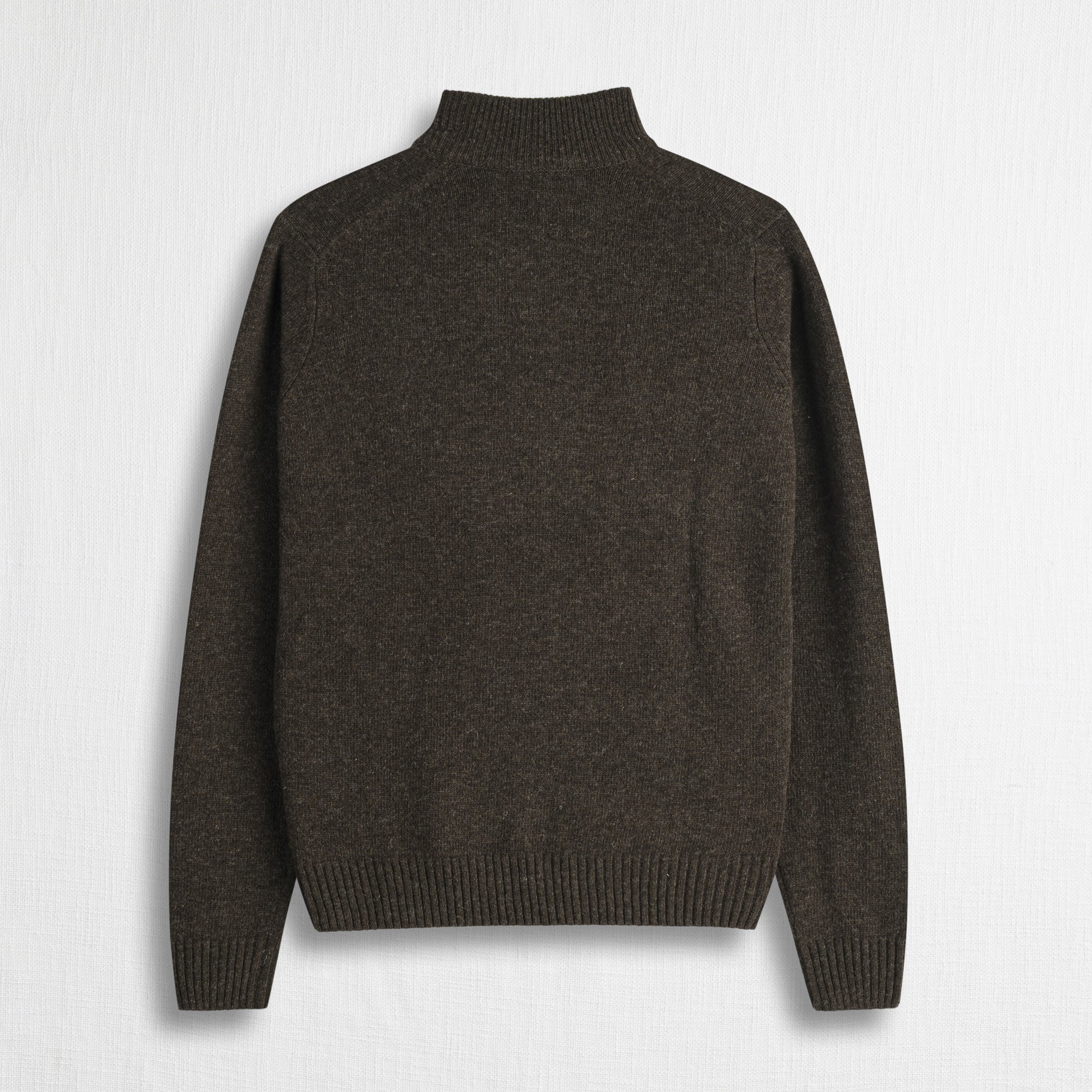 Maglione Donna Marks & Spencer Misto Lana Riciclato A Costine - Mezza Zip Crema - Foto 3
