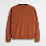Maglione Girocollo Mouliné in Misto Lana - Clay