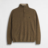 Half Zip Mouliné Sweater in Wool Blend