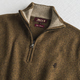 Half Zip Mouliné Sweater in Wool Blend