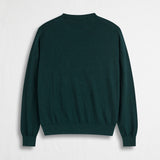 Cotton and Wool Crew Neck Sweater