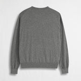 Cotton and Wool Crew Neck Sweater