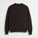 Cotton and Wool Crew Neck Sweater