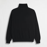 High Neck Sweater in Cotton and Wool