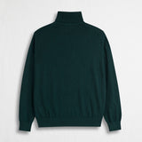 High Neck Sweater in Cotton and Wool