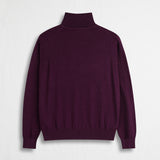 High Neck Sweater in Cotton and Wool
