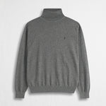 Maglia Collo alto in Cotone e Lana - Mid Grey
