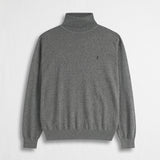Maglia Collo alto in Cotone e Lana - Mid Grey