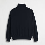 High Neck Sweater in Cotton and Wool