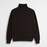High Neck Sweater in Cotton and Wool