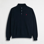 Maglione Camionnaire in Cotone e Lana - Blue Navy