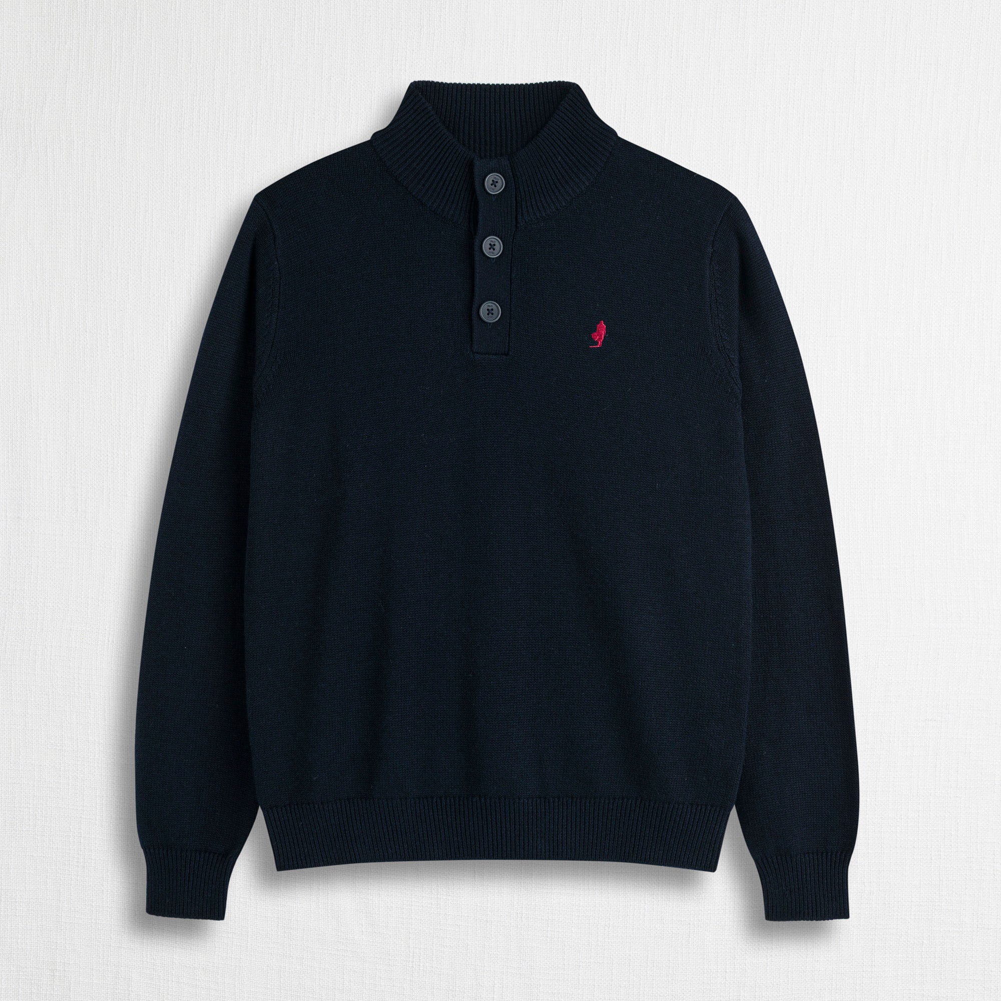 Maglione Camionnaire in Cotone e Lana - Blue Navy
