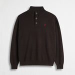 Maglione Camionnaire in Cotone e Lana - Chocolate