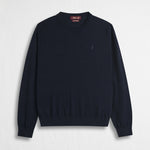 Maglia Girocollo 100% Lana Merino - Blue Navy
