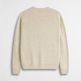 Cable Knit Crew Neck Sweater in Wool Blend