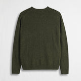 Cable Knit Crew Neck Sweater in Wool Blend