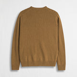 Cable Knit Crew Neck Sweater in Wool Blend