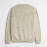 Buttoned Crew Neck Sweater in Wool Blend