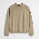 Maglione Girocollo Raglan in Misto Lana - Sand