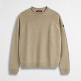 Maglione Girocollo Raglan in Misto Lana - Sand