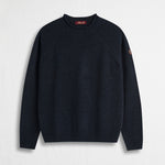 Maglione Girocollo Raglan in Misto Lana - Blue Navy
