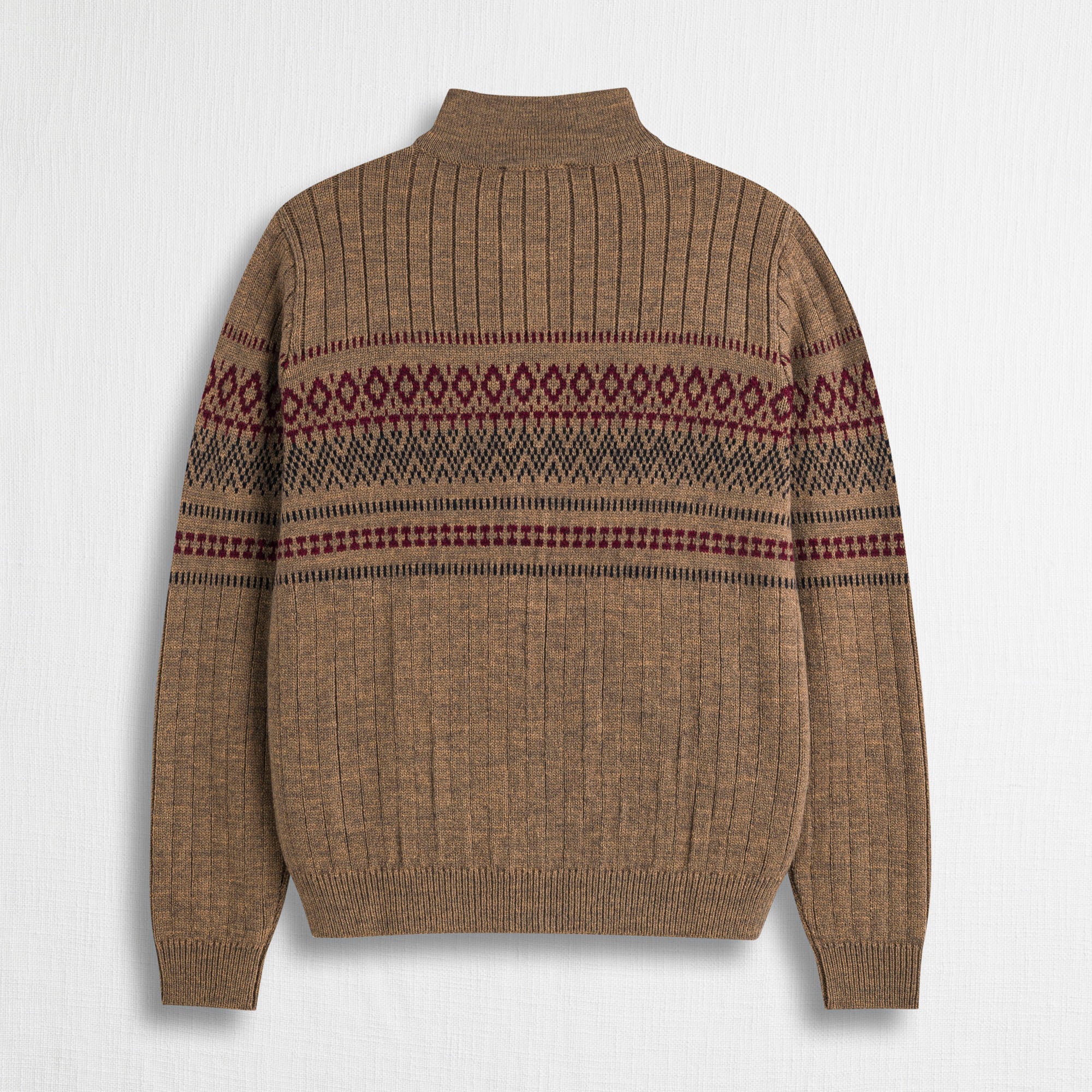 Maglione Cardigan Uomo Lupetto Invernale Con Mezzo Collo Alto - RDV, Taglie M-XXL, Colori Vari