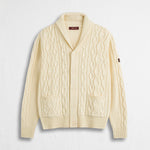 Cardigan a Trecce con Collo a Scialle - Moon