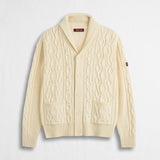 Cardigan a Trecce con Collo a Scialle - Moon