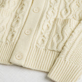 Cable Knit Cardigan with Shawl Collar