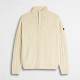 Maglione Camionnaire a Trecce in Misto Lana - Moon