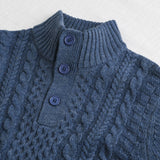 Cable Knit Truck Driver Sweater in Wool Blend