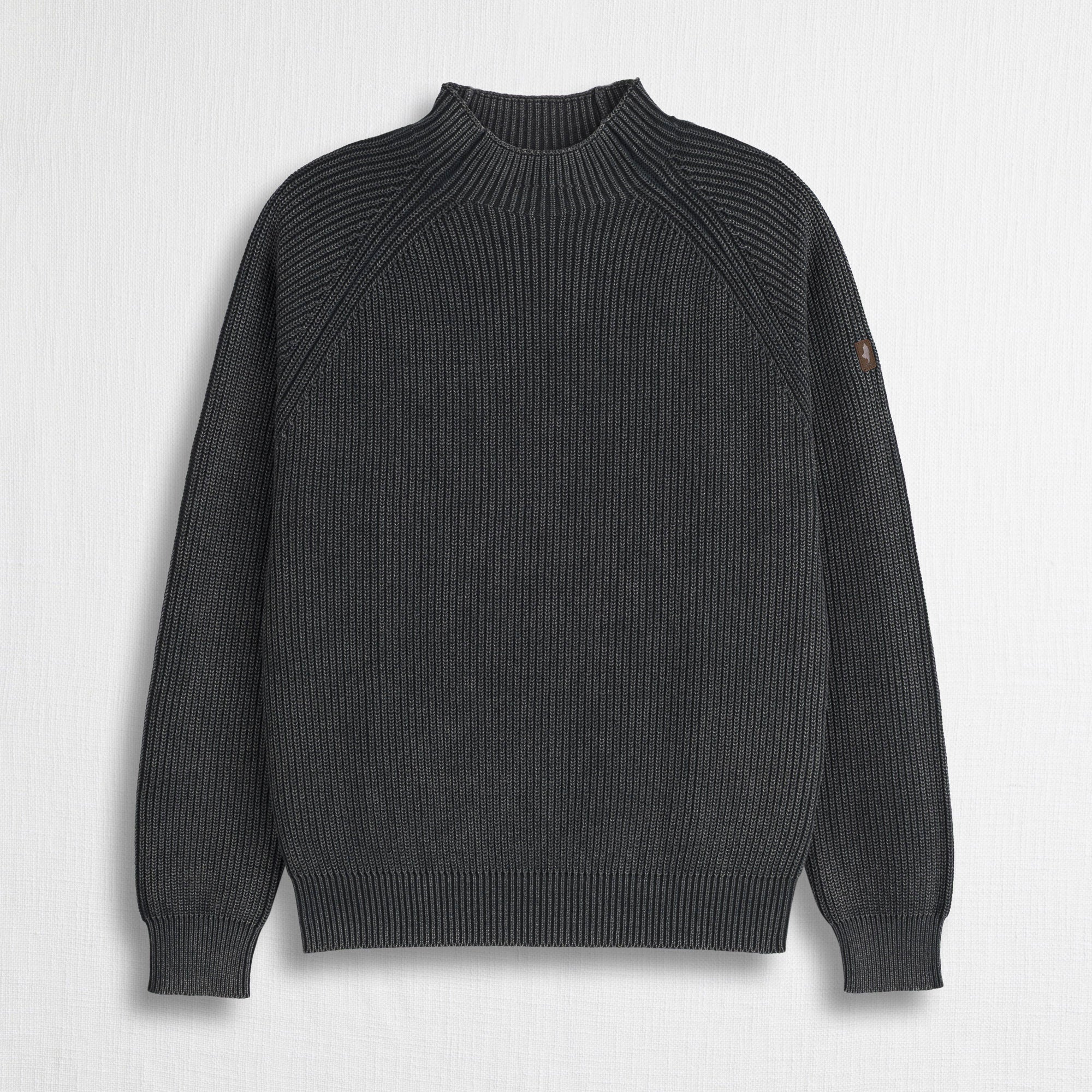 Maglia Raglan a Costa Inglese 100% Cotone - Obsidian