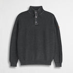 Maglione Raglan Camionnaire a Costine - Obsidian