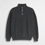 Maglione Raglan Camionnaire a Costine - Obsidian