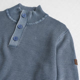 Ribbed Raglan Truck Driver Sweater