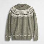 Maglione Girocollo a Trecce Bottonato - Indigo Dust
