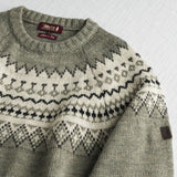 Maglione Girocollo a Trecce Bottonato