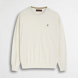 Maglia 100% cotone girocollo - Gardenia